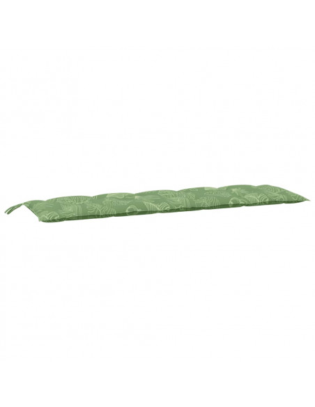 Cuscino per Panca a Foglie 180x50x7 cm in Tessuto Oxford