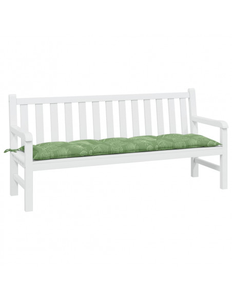 Cuscino per Panca a Foglie 180x50x7 cm in Tessuto Oxford