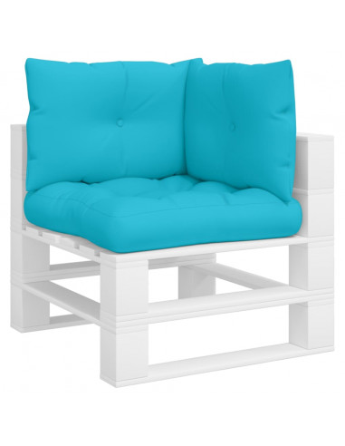 Cuscini per Pallet 3 pz Turchese in Tessuto Oxford