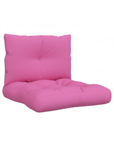 Cuscini per Pallet 2 pz Rosa in Tessuto Oxford