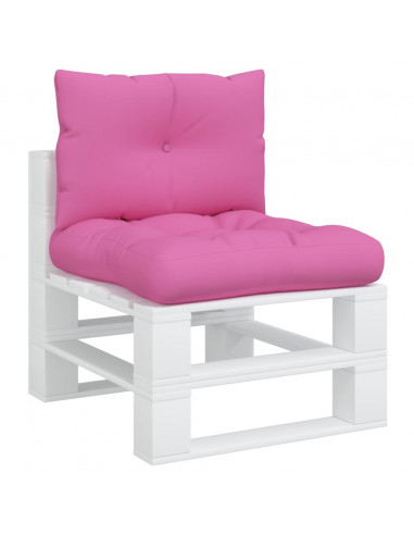 Cuscini per Pallet 2 pz Rosa in Tessuto Oxford