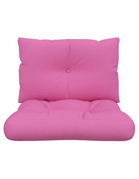 Cuscini per Pallet 2 pz Rosa in Tessuto Oxford
