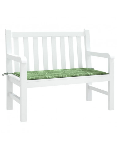 Cuscino per Panca a Foglie 100x50x3 cm in Tessuto Oxford