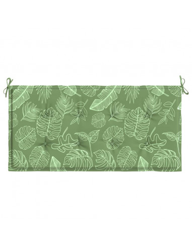 Cuscino per Panca a Foglie 100x50x3 cm in Tessuto Oxford