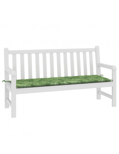 Cuscino per Panca a Foglie 150x50x3 cm in Tessuto Oxford