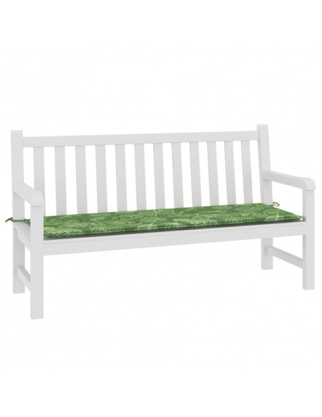 Cuscino per Panca a Foglie 150x50x3 cm in Tessuto Oxford