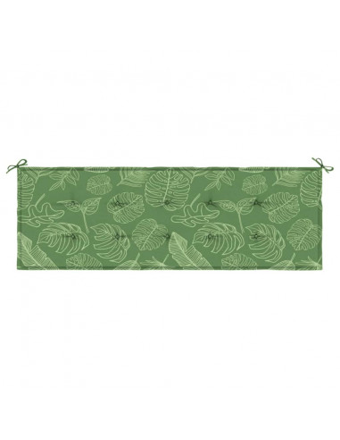 Cuscino per Panca a Foglie 150x50x3 cm in Tessuto Oxford