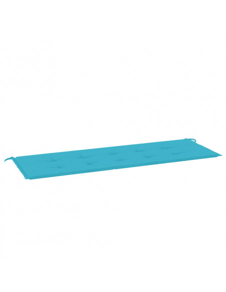 Cuscino Panca da Giardino Turchese 150x50x3cm in Tessuto Oxford