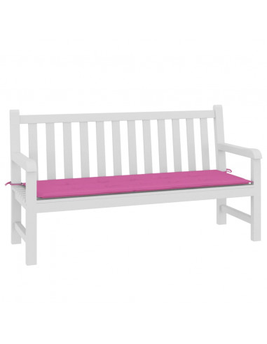 Cuscino per Panca da Giardino Rosa 150x50x3cm in Tessuto Oxford