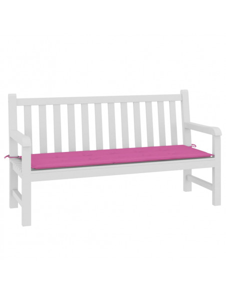 Cuscino per Panca da Giardino Rosa 150x50x3cm in Tessuto Oxford