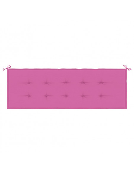 Cuscino per Panca da Giardino Rosa 150x50x3cm in Tessuto Oxford