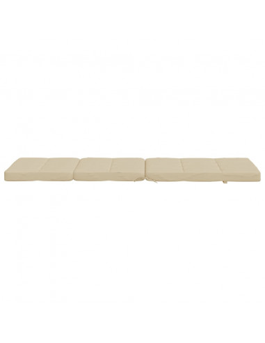 Cuscini per Sedia a Sdraio 2 pz Beige in Tessuto Oxford