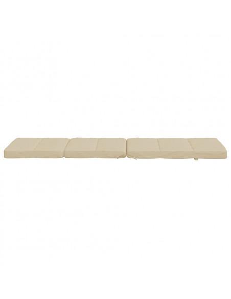 Cuscini per Sedia a Sdraio 2 pz Beige in Tessuto Oxford
