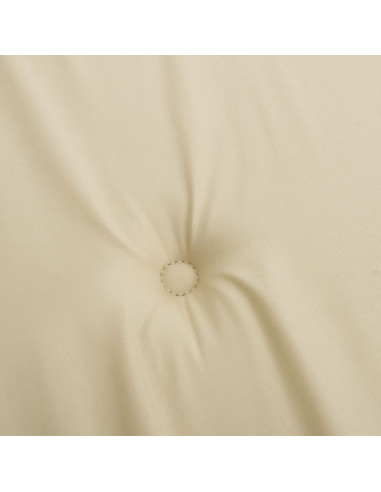 Cuscini per Sedia a Sdraio 2 pz Beige in Tessuto Oxford