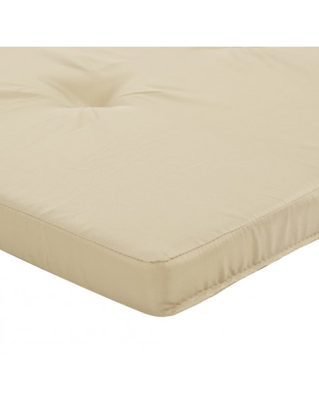 Cuscini per Sedia a Sdraio 2 pz Beige in Tessuto Oxford