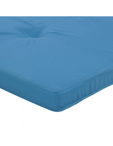 Cuscini per Sedia a Sdraio 2 pz Blu Chiaro in Tessuto Oxford