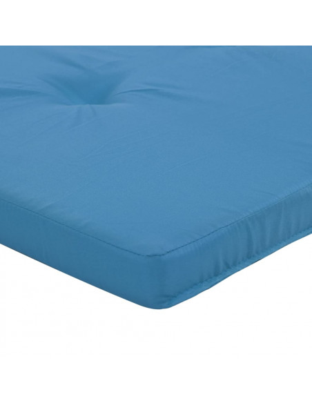 Cuscini per Sedia a Sdraio 2 pz Blu Chiaro in Tessuto Oxford