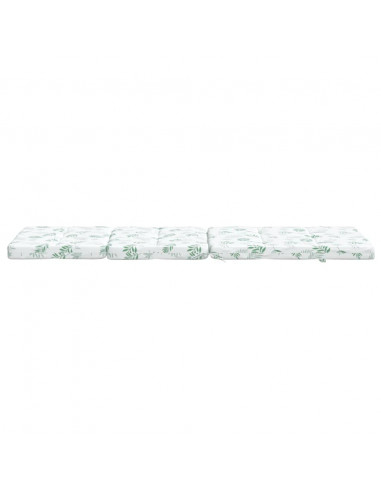 Cuscini per Sedia a Sdraio 2 pz Motivo Foglie in Tessuto Oxford