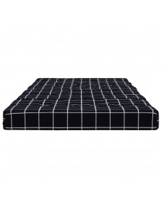 Cuscini Sedia Sdraio 2 pz Motivo Quadri Nero in Tessuto Oxford 2