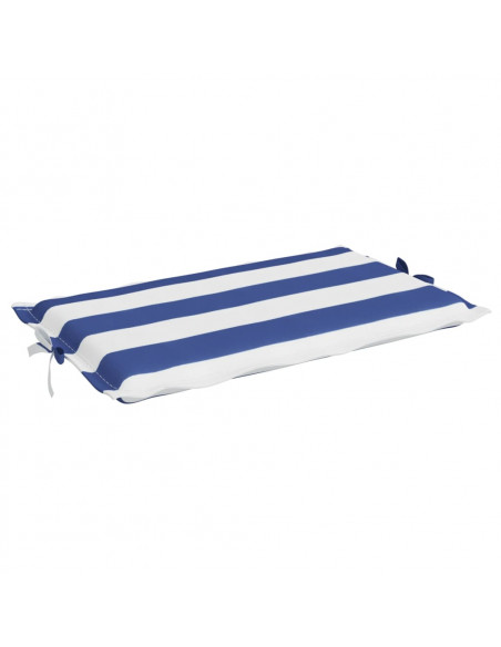 Cuscino per Lettino a Righe Bianche e Blu in Tessuto Oxford