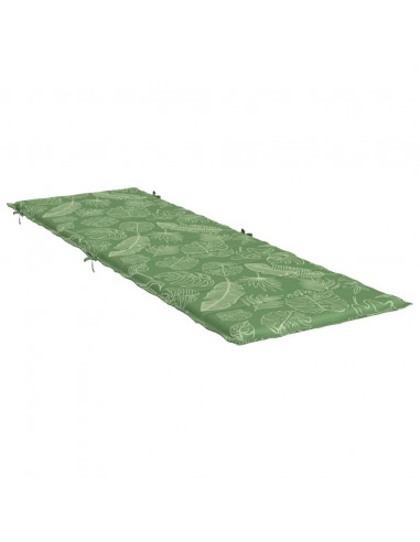 Cuscino per Lettino con Motivo a Foglie in Tessuto Oxford