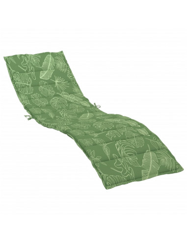 Cuscino per Lettino con Motivo a Foglie in Tessuto Oxford