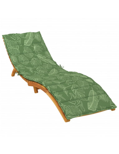 Cuscino per Lettino con Motivo a Foglie in Tessuto Oxford