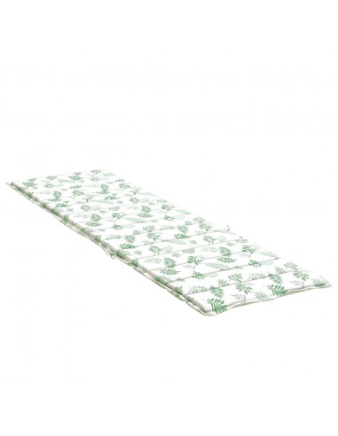 Cuscino per Lettino con Motivo a Foglie in Tessuto Oxford