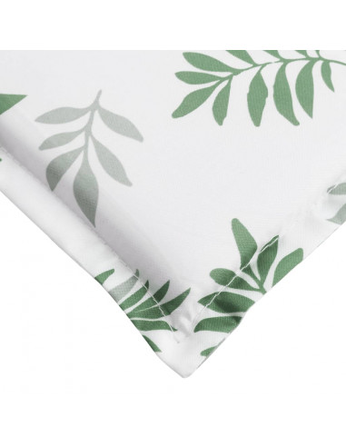Cuscino per Lettino con Motivo a Foglie in Tessuto Oxford