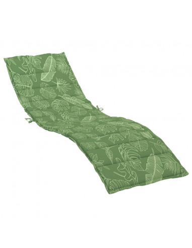 Cuscino per Lettino con Motivo a Foglie in Tessuto Oxford