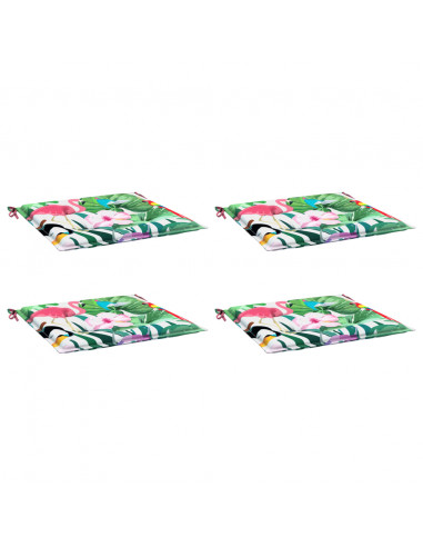 Cuscini per Sedia 4pz Multicolore 40x40x3 cm in Tessuto