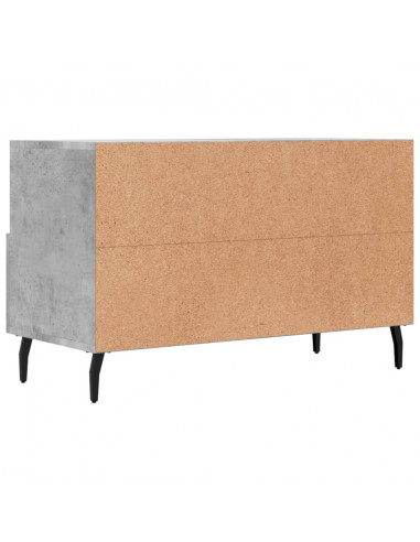 Mobile per TV Grigio Cemento 80x36x50 cm Legno Multistrato