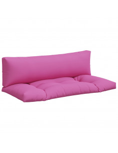 Cuscini per Pallet 2 pz Rosa in Tessuto Oxford 2