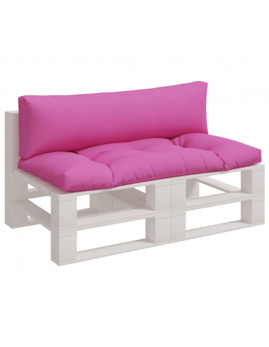 Cuscini per Pallet 2 pz Rosa in Tessuto Oxford
