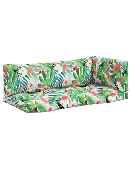 Cuscini per Pallet 3 pz Multicolore in Tessuto Oxford