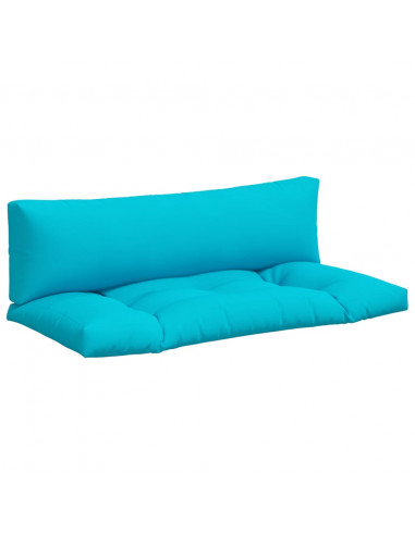Cuscini per Pallet 2 pz Turchese in Tessuto Oxford