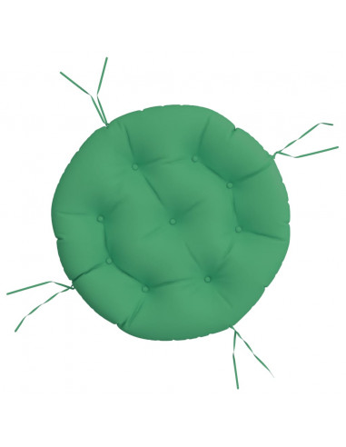 Cuscino Rotondo Verde Ø 60x11 cm in Tessuto Oxford