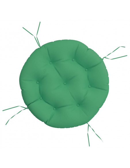 Cuscino Rotondo Verde Ø 60x11 cm in Tessuto Oxford