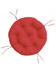 Cuscino Rotondo Rosso Ø 60x11 cm in Tessuto Oxford 2