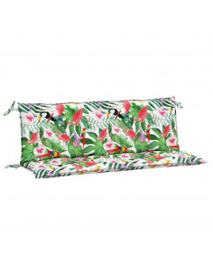 Cuscini Panca da Giardino 2pz Multicolore 150x50x7cm in Tessuto 2