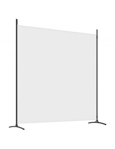 Divisorio a 2 Pannelli Bianco 348x180 cm Tessuto