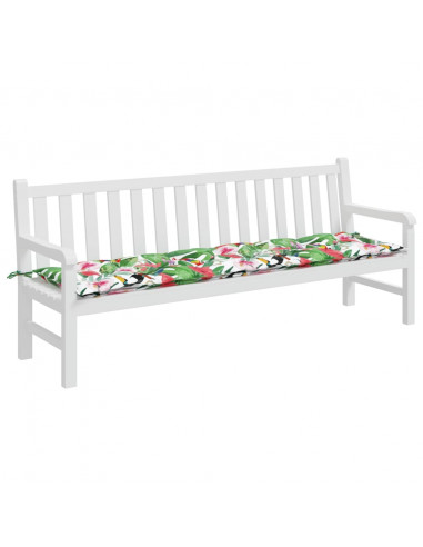 Cuscino per Panca da Giardino Multicolore 200x50x7cm in Tessuto