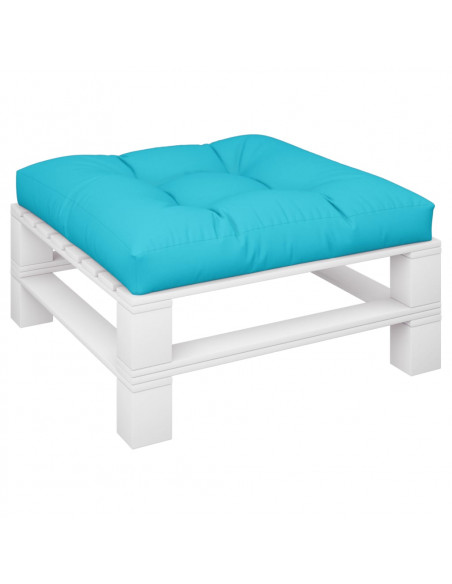 Cuscino per Pallet Turchese 80x80x12 cm in Tessuto