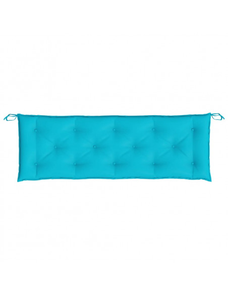 Cuscini per Panca da Giardino 2 pz Turchese 150x50x7 cm Tessuto