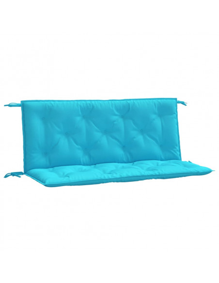 Cuscini per Panca da Giardino 2 pz Turchese 120x50x7 cm Tessuto
