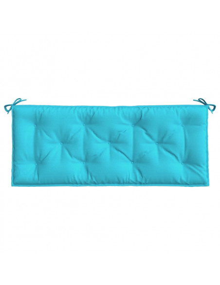 Cuscini per Panca da Giardino 2 pz Turchese 120x50x7 cm Tessuto