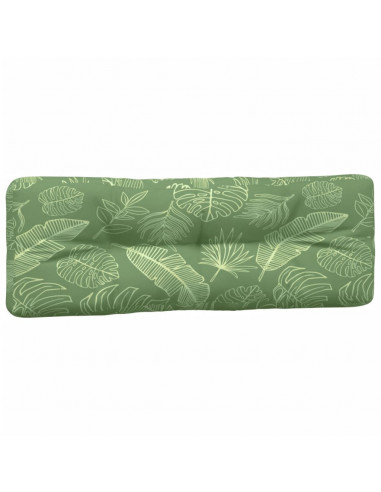 Cuscini per Pallet 5 pz con Motivo a Foglie in Tessuto