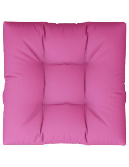 Cuscino per Pallet Rosa 80x80x12 cm in Tessuto