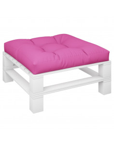 Cuscino per Pallet Rosa 80x80x12 cm in Tessuto 2