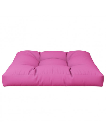 Cuscino per Pallet Rosa 80x80x12 cm in Tessuto